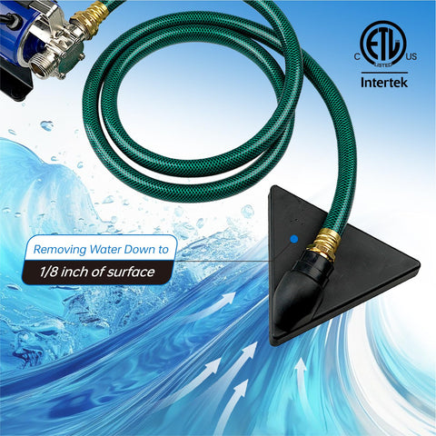BTAEGH 6ft hose included for flexible reach to rain barrels.