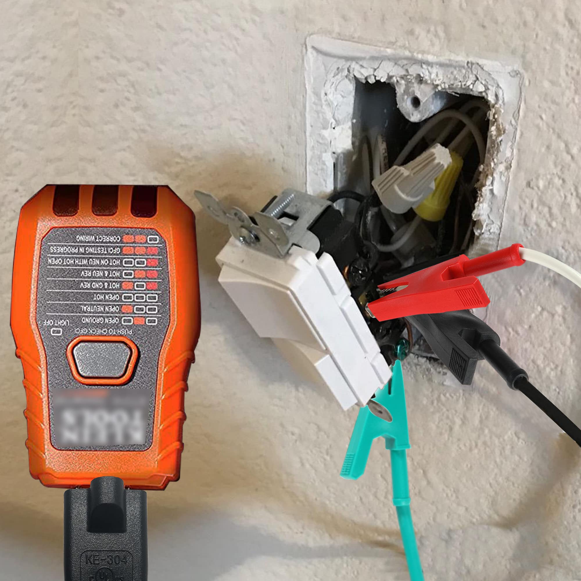 Btanadi HVAC tools clearance setup showing easy plug-in without outlet.