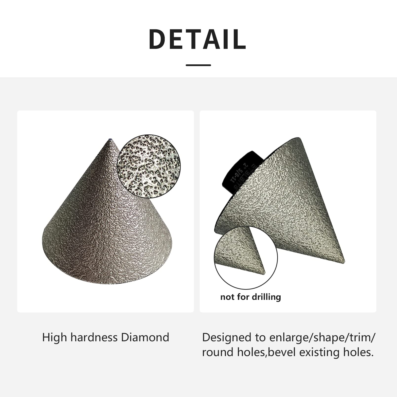 BTBLBITS Diamond chamfer bit for porcelain and ceramic use