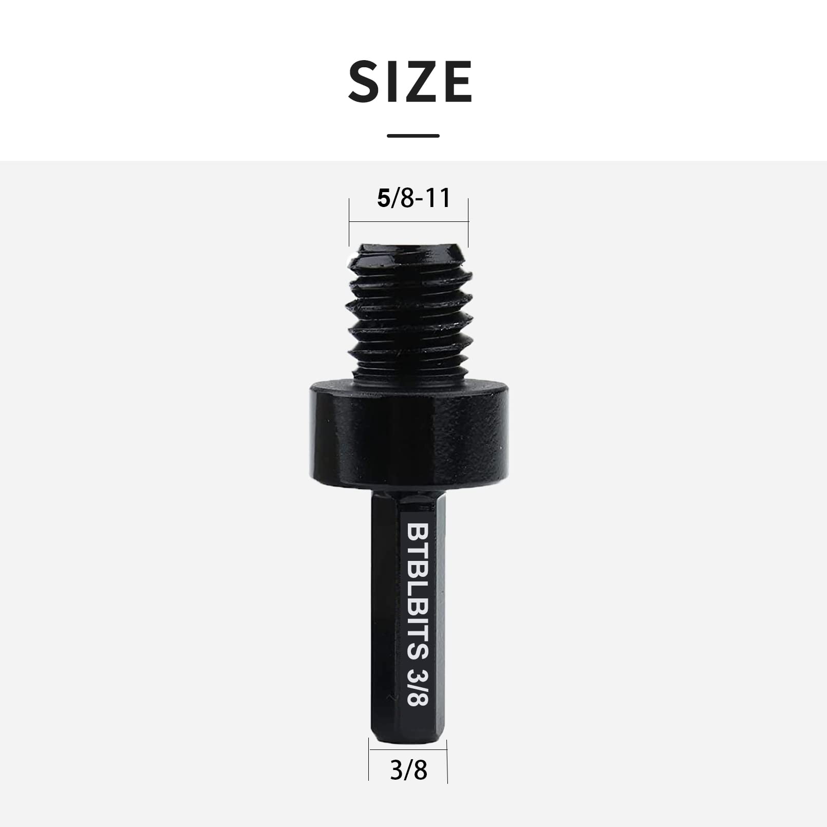 BTBLBITS Diamond bit with 5-8-11 thread for grinders