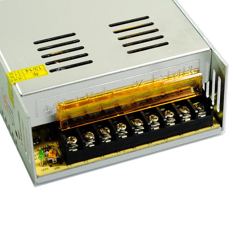 btf-lighting 12v30a 360w top view with heat sink design