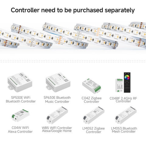 BTF-LIGHTING RGBW strip cuttable between every 6 LEDs for flexible length