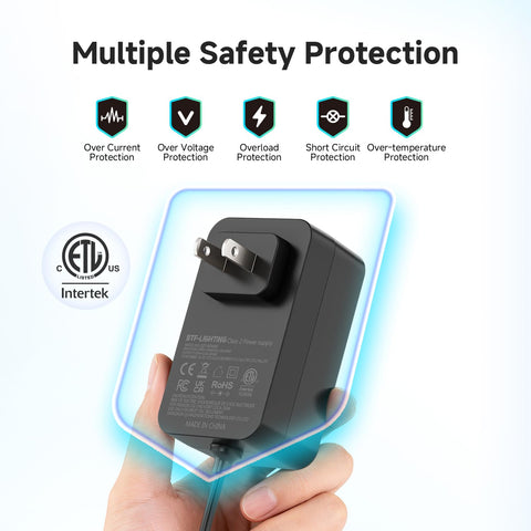 BTF-LIGHTING DC jack close-up on 5V supply for easy connections