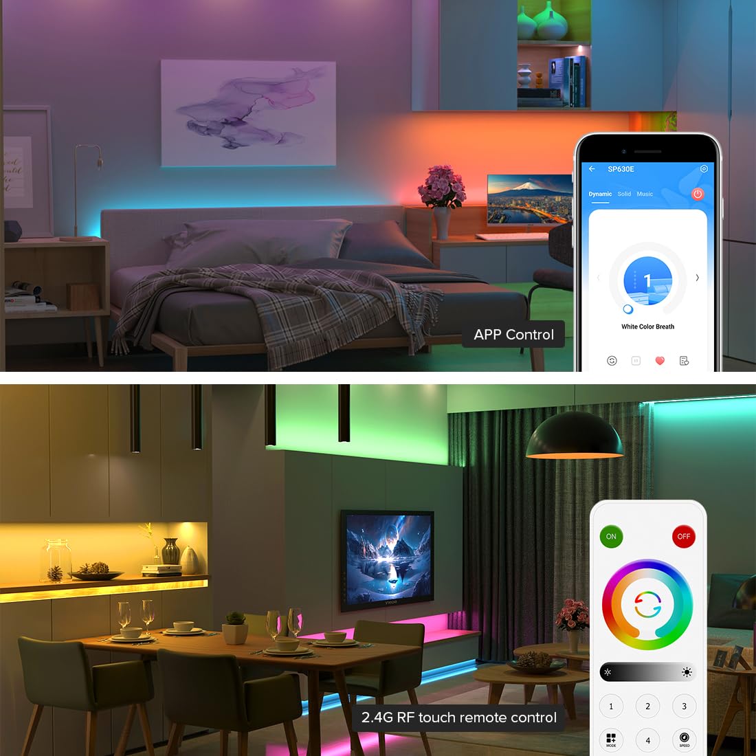 BanlanX app screen enabling DIY lighting effects