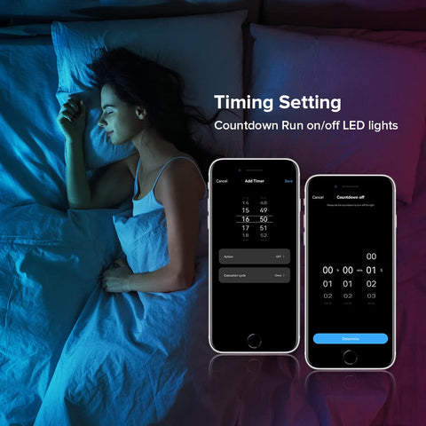BTF-LIGHTING C05W timer and scene scheduling for automated ambiance