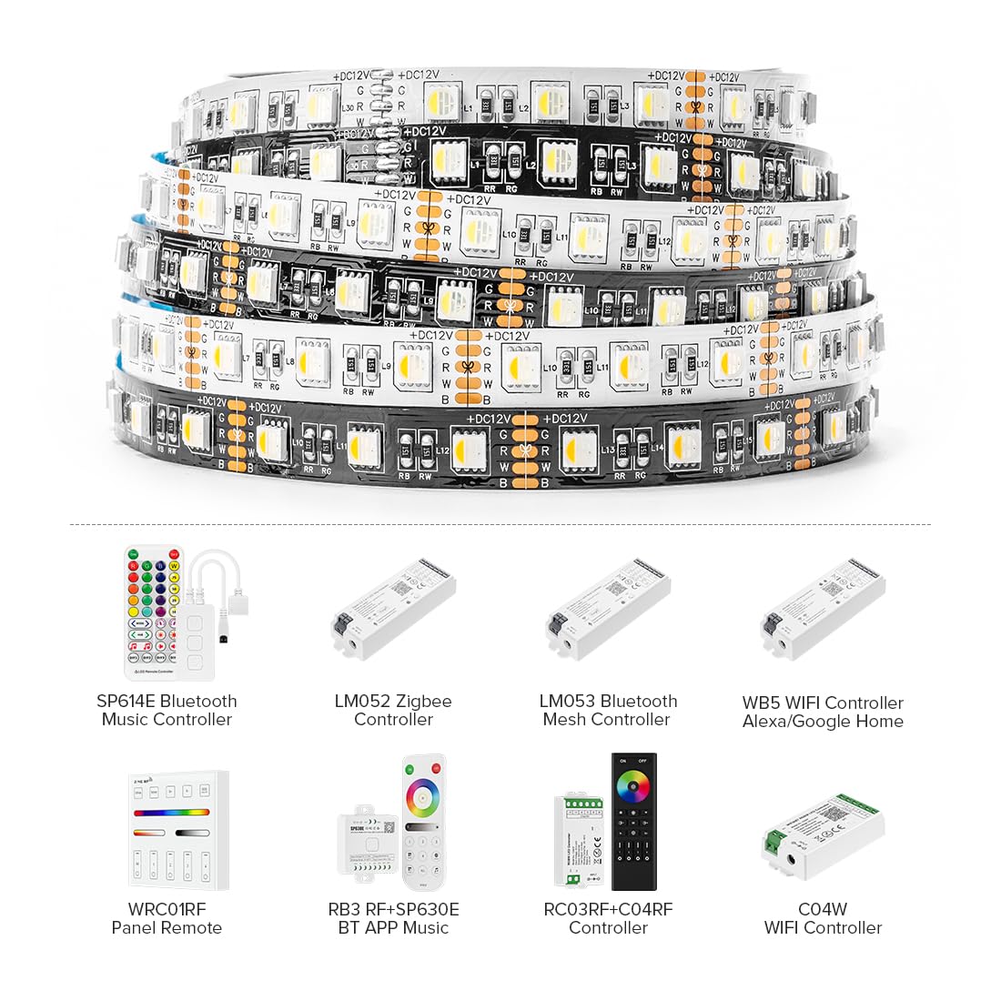 BTF-Lighting cuttable LED strip every 3 LEDs for custom lengths