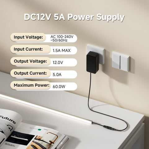btf-lighting dc output connector 5.5x2.1mm close-up for compatibility