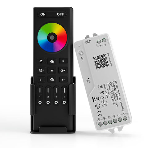 BTF-LIGHTING DR04W controller front view for easy 2.4G WiFi setup.