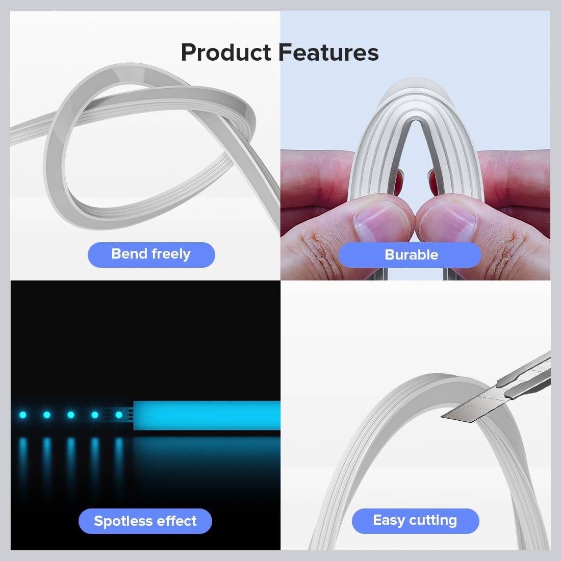 Dustproof and heat-resistant diffuser protects LED strips over time