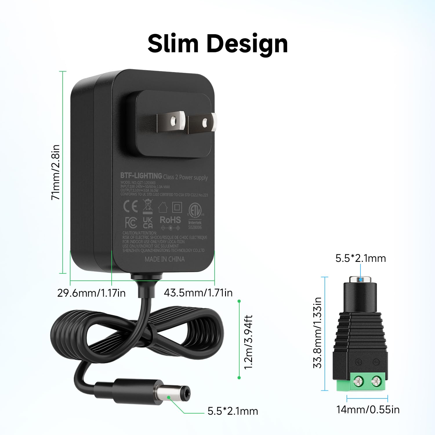 BTF-LIGHTING ETL-certified label indicating safety and reliability.