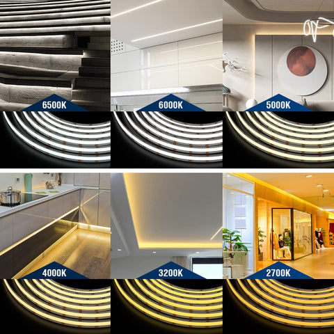 BTF-LIGHTING FCOB LED strip dense-chip technology delivers brighter, softer, and more uniform light.
