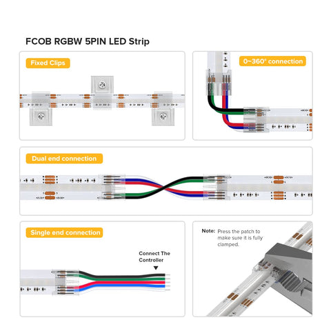 Versatile use of BTF-LIGHTING FCOB RGBW strip in living room and kitchen