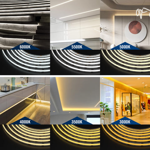 BTF-LIGHTING FCOB strip delivers high CRI for accurate colors in living spaces.