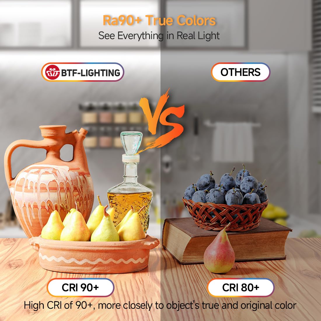 Cuttable solder points on BTF-LIGHTING COB strip for custom lengths