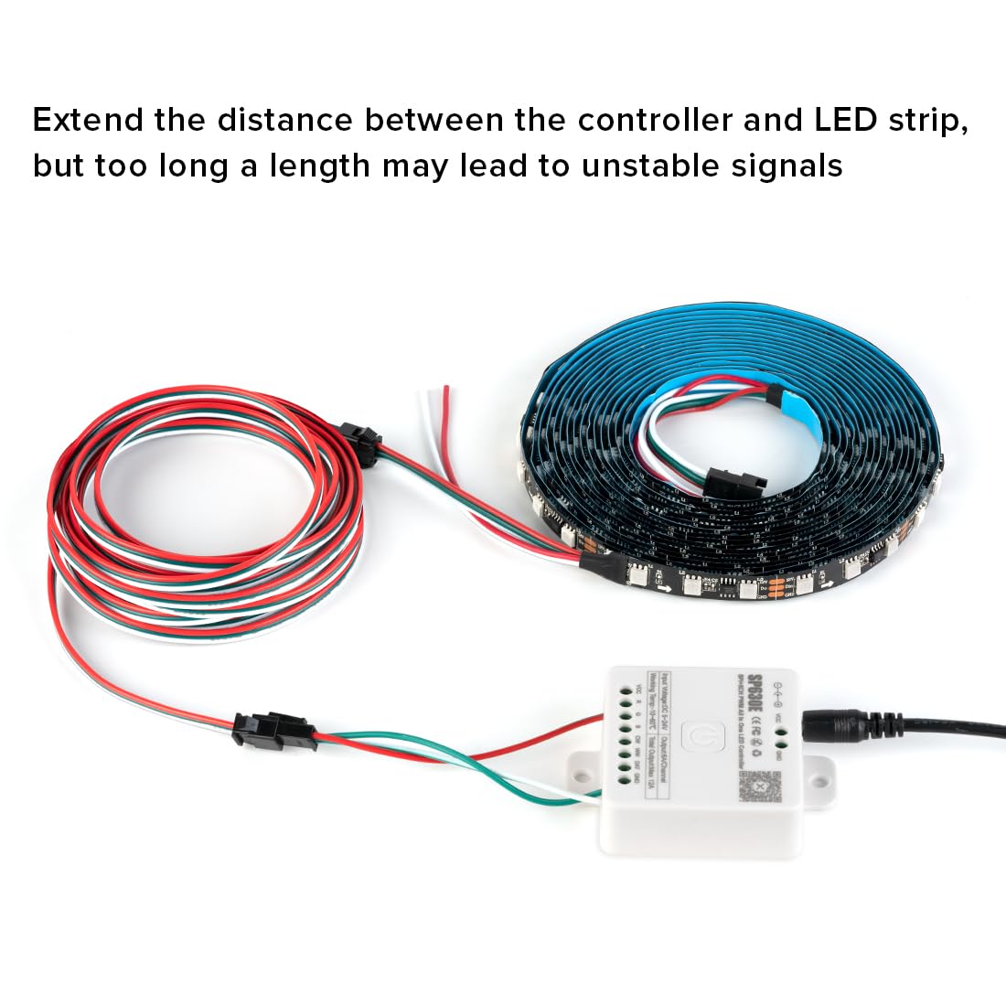 BTF-LIGHTING 3-pin JST SM connectors for quick, solderless setup