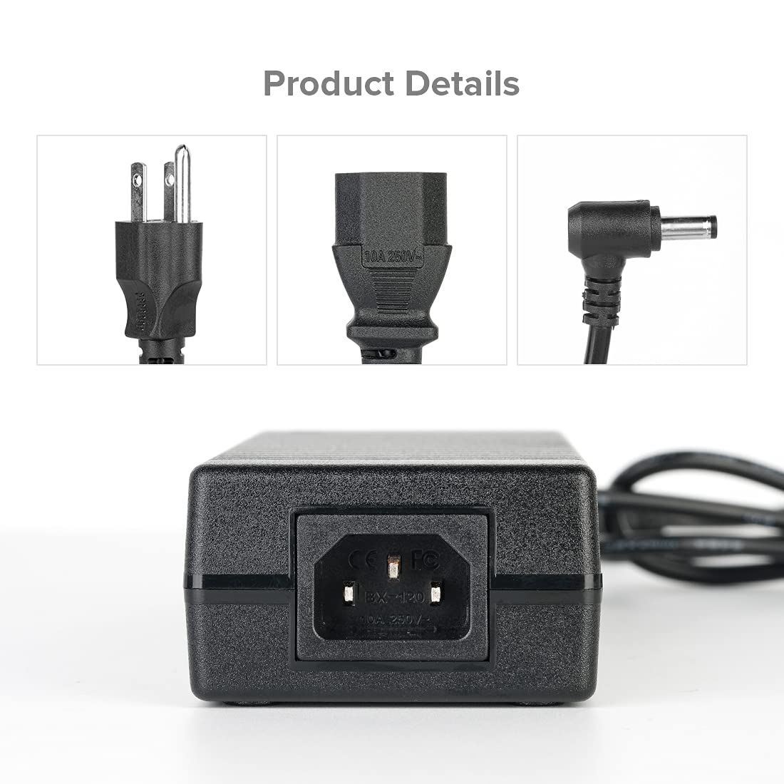 BTF-LIGHTING LED strip installation with a compact power adapter.