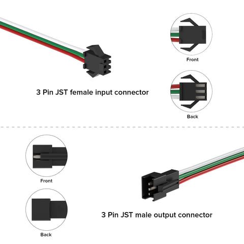 BTF-LIGHTING low voltage extension for 5V-24V LED projects
