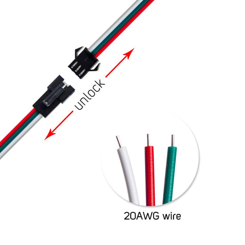 BTF-LIGHTING 5-pack with male and female connectors