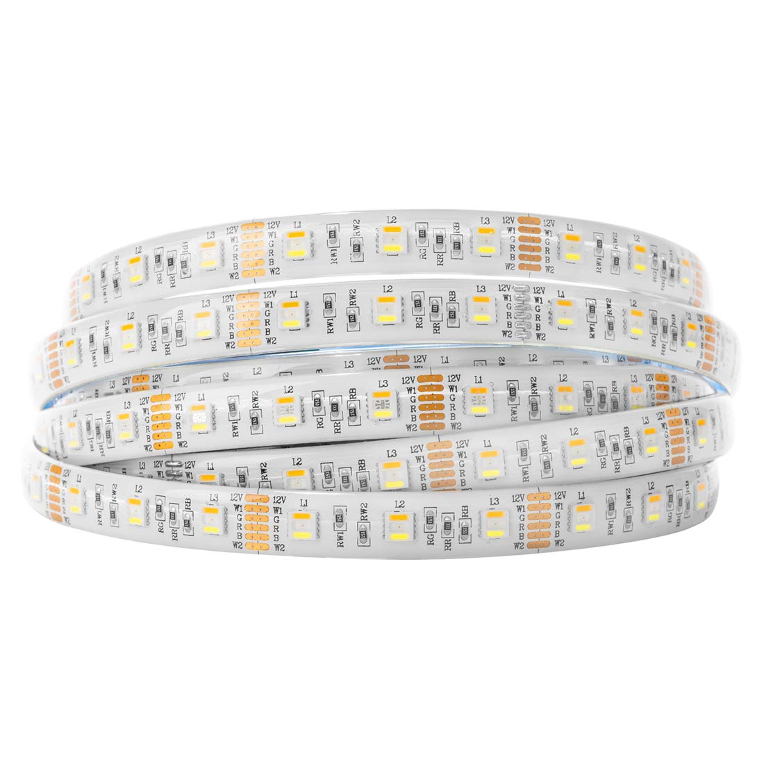 BTF-LIGHTING RGB-CCT LED strip in box for easy home installation.