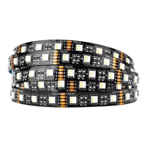 BTF-Lighting RGBW 5 m strip glowing in vibrant multicolor for living room ambience