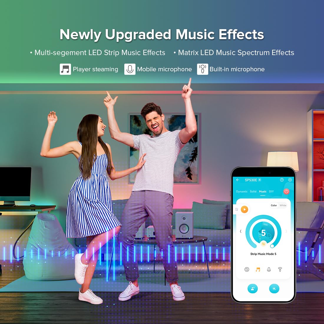 Alexa and Google Home compatible SP530E for voice lighting control