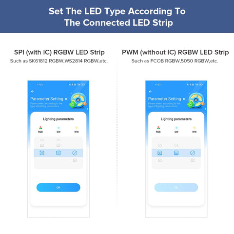 BanlanX app interface for customizing lighting effects and schedules.