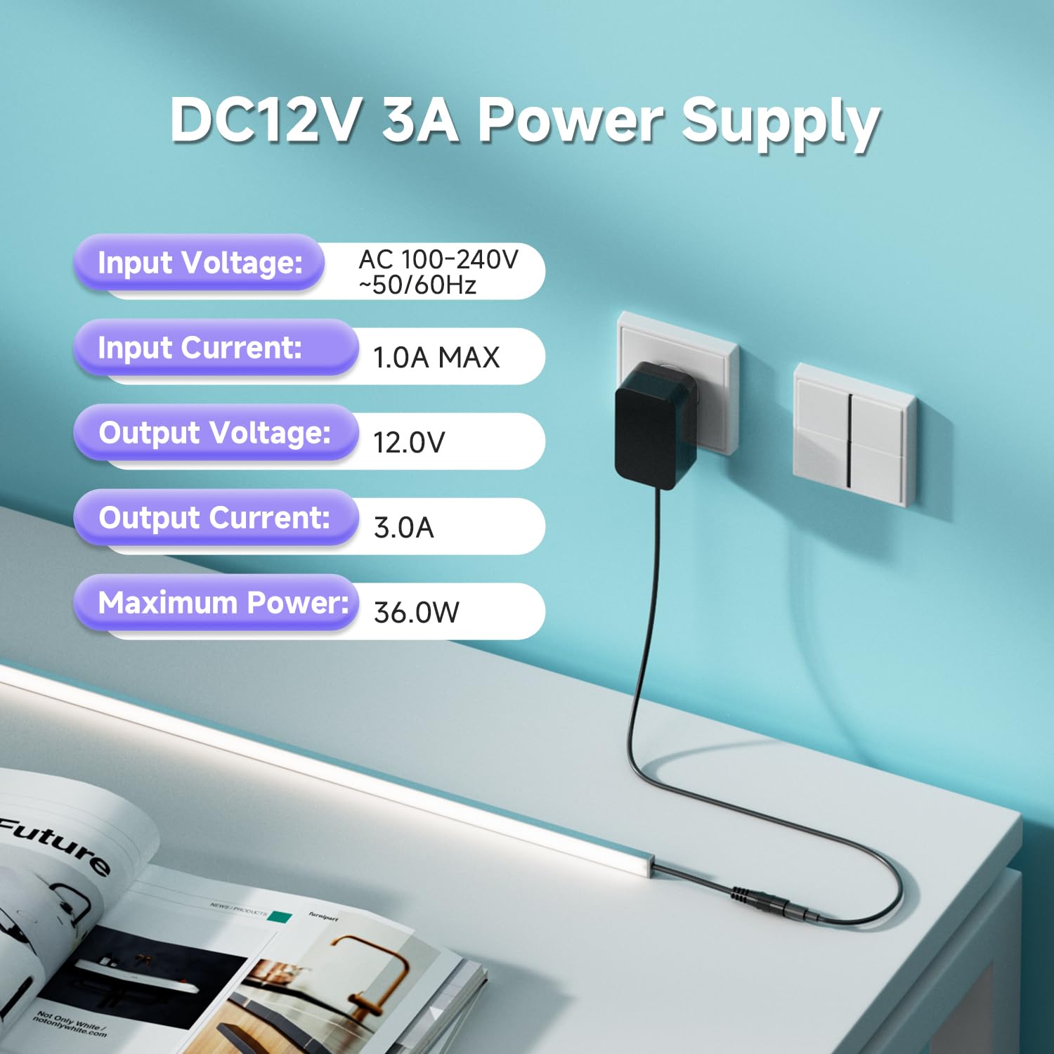 BTF-LIGHTING wide input 100-240V AC supports global use.
