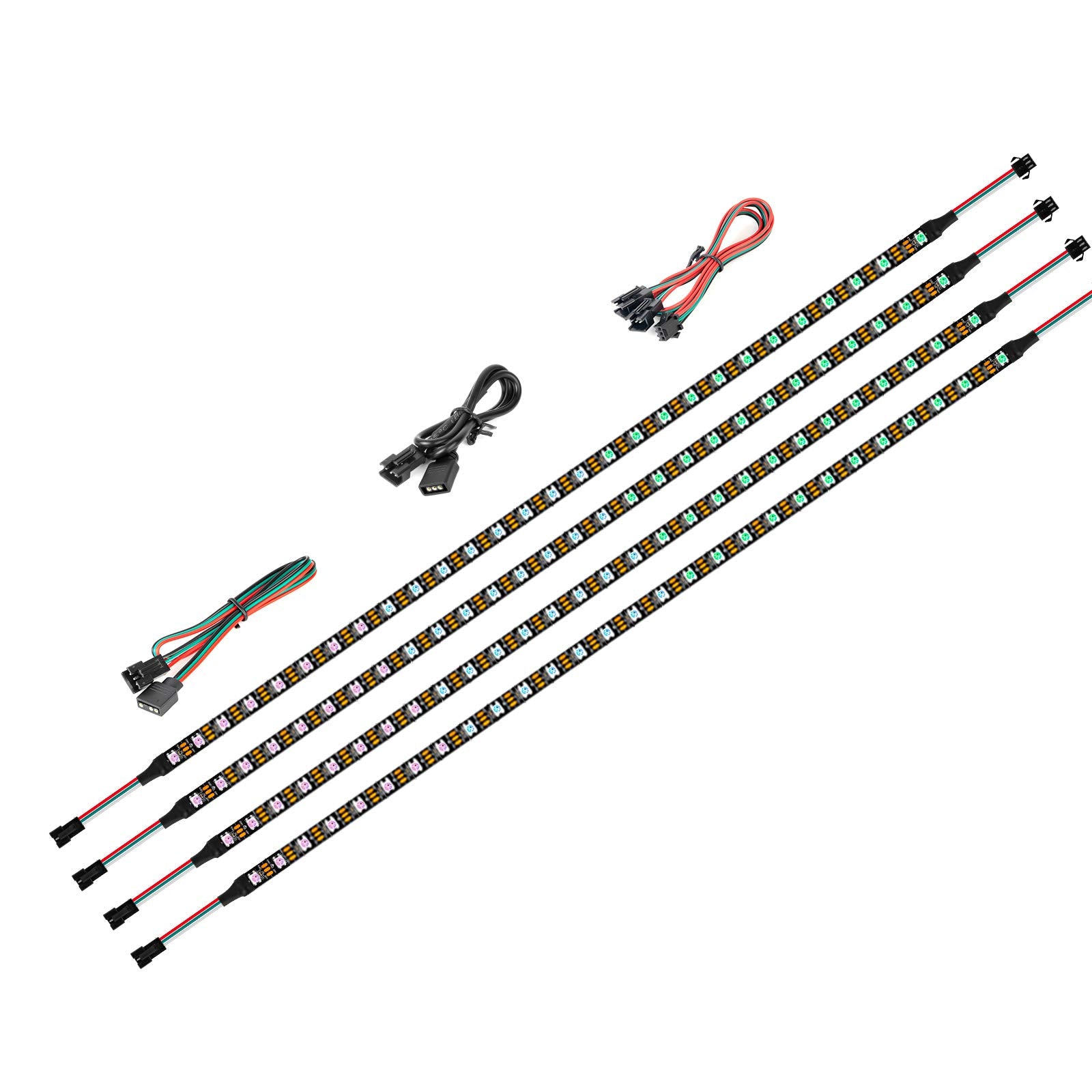 BTF-LIGHTING WS2812B 4x19in kit for customizable PC lighting