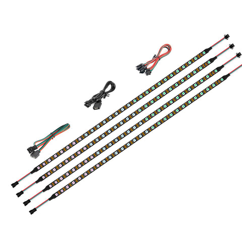 BTF-LIGHTING WS2812B 4x19in kit for customizable PC lighting