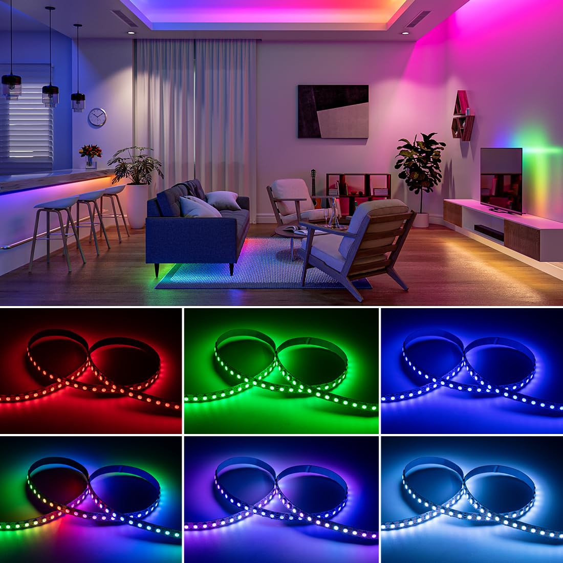 BTF-LIGHTING cuttable LED strip design for customizable lengths.