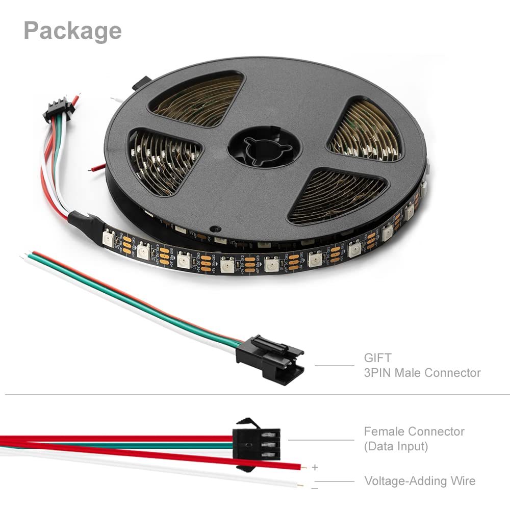 Versatile signage and decor lighting using the WS2812B strip