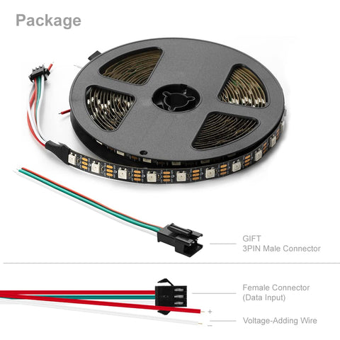 Versatile signage and decor lighting using the WS2812B strip