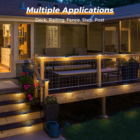 btfarm deck light includes screws and tape for simple, wire-free installation.