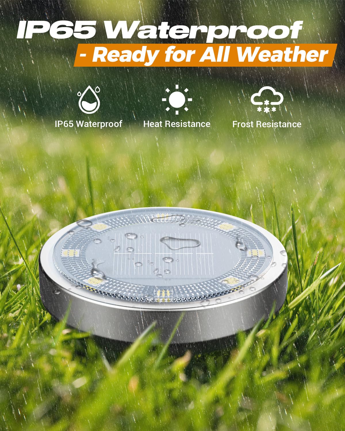 Weatherproof BTfarm light designed to withstand rain and dust during outdoor use.