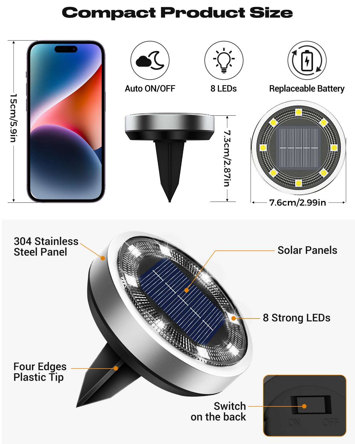 btfarm solar light garden path illuminates walkways softly.
