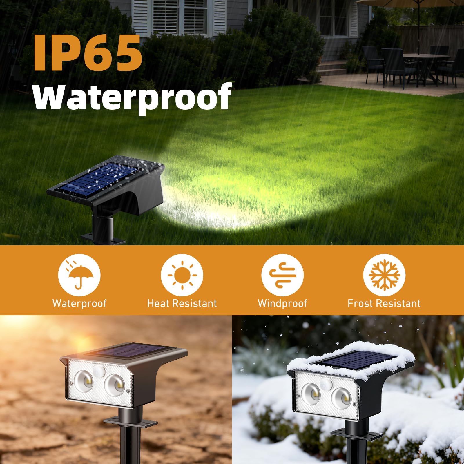 btfarm solar spot light offers 3 modes for adaptable outdoor lighting