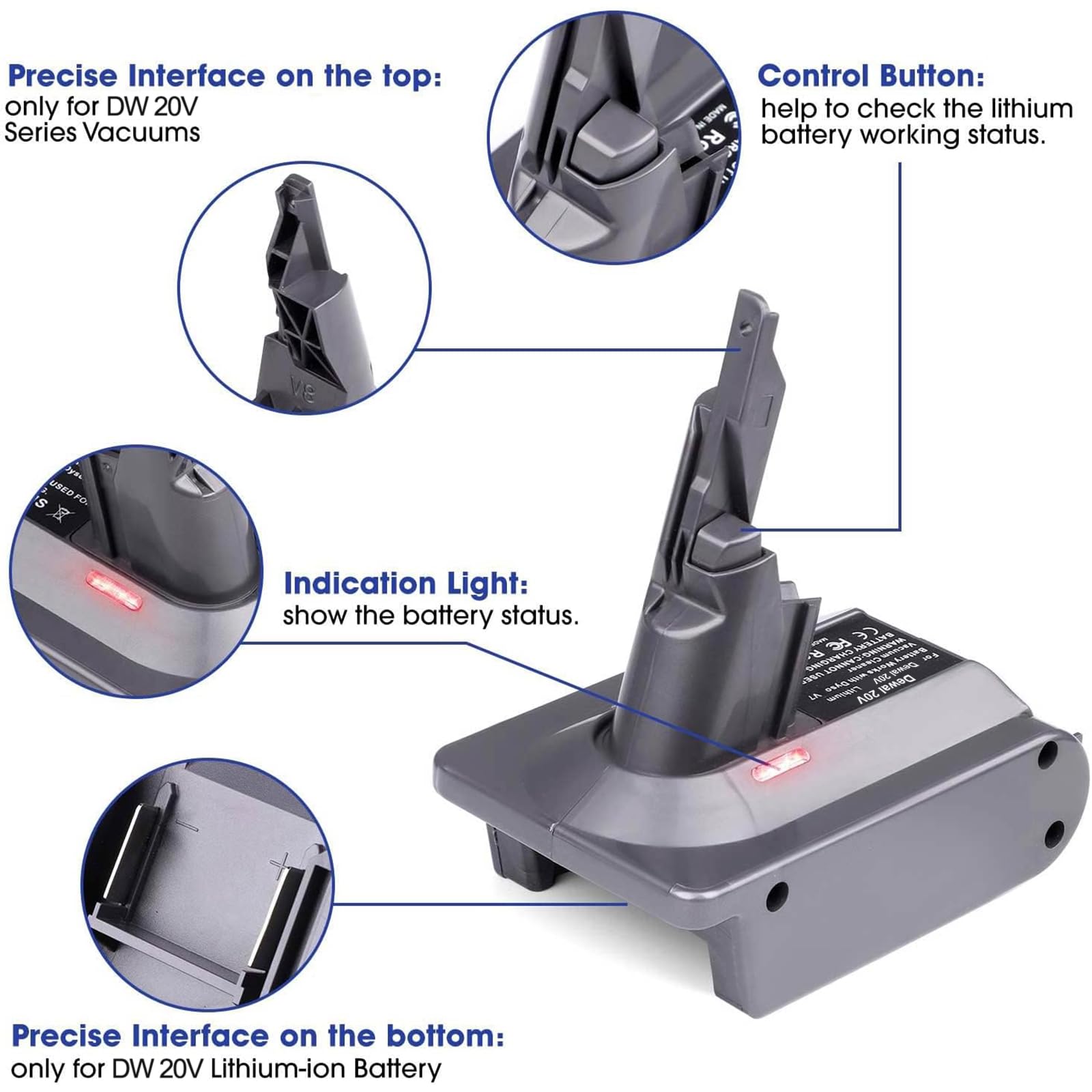 BTRUI DW20V8 adapter safe material emphasizes durable and safe operation