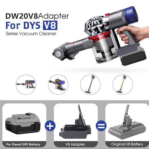 BTRUI DW20V8 adapter side view shows durable ABS construction for reliable use