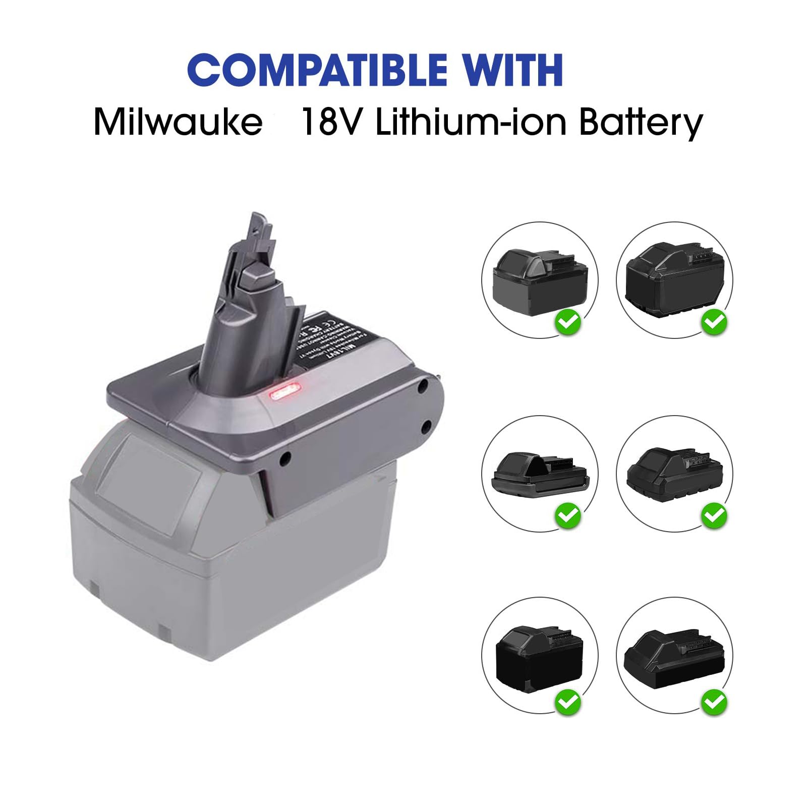 BTRUI MIL18V6 adapter-dyson-v6-tool-mount demonstrates seamless tool connection.
