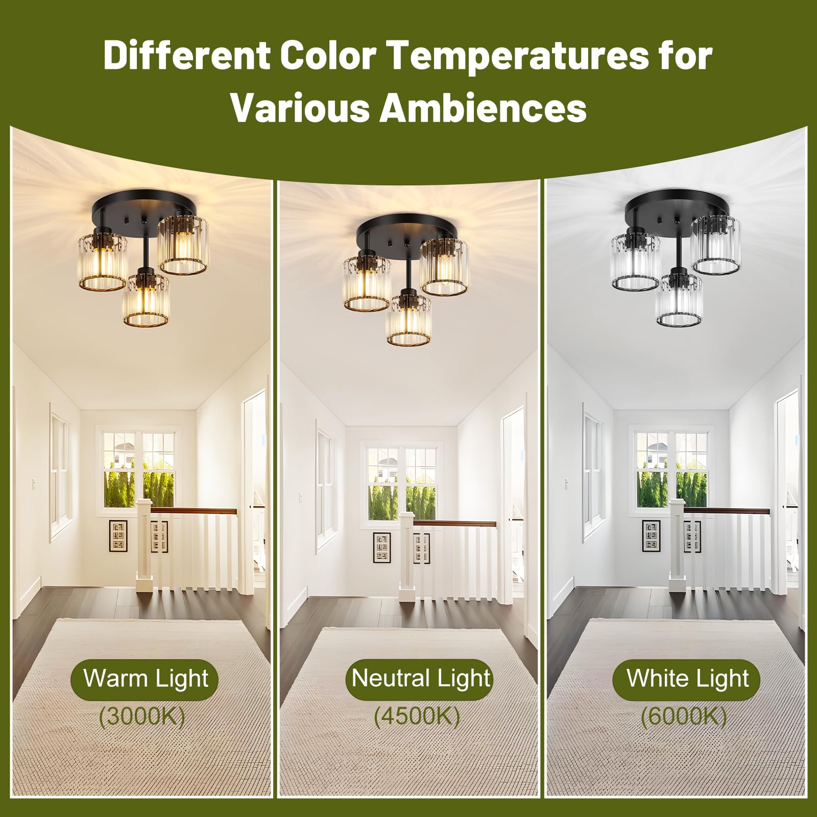 Btvsd kitchen and living room ceiling light for bright, contemporary illumination.