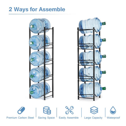 BTY detachable water bottle rack assembly close-up highlights simple setup.