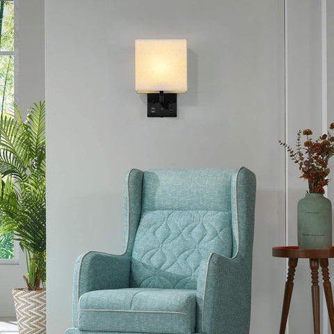 BTY wall sconce includes two bulbs for immediate lighting.