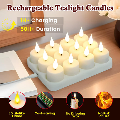 Buaszay tea light with flicker and steady modes.