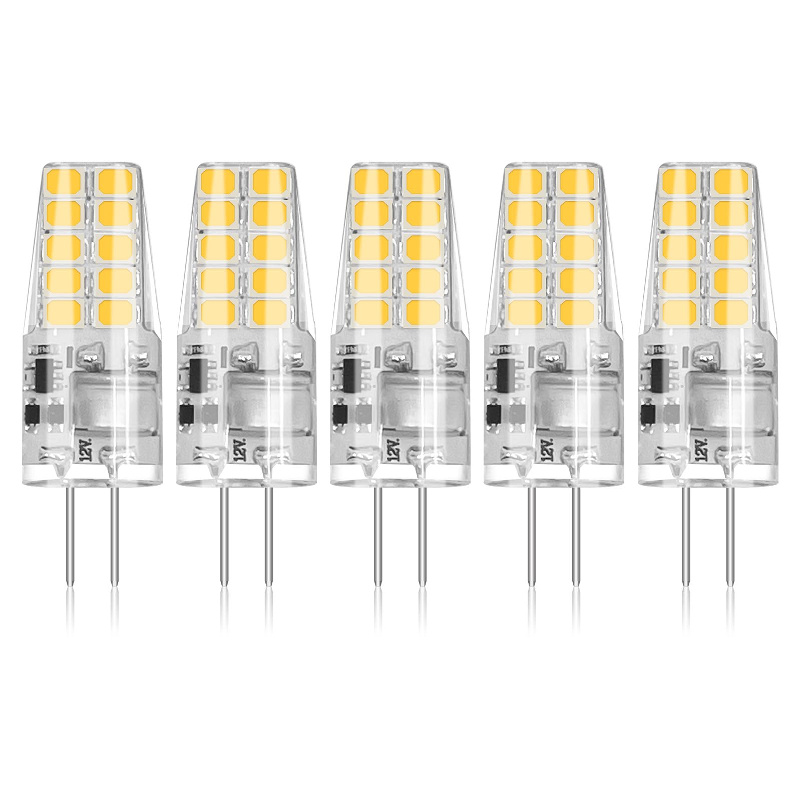BUBO 5-pack G4 LED bulb 2W equivalent for energy efficiency and long life.