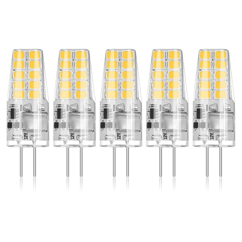 BUBO 5-pack G4 LED bulb 2W equivalent for energy efficiency and long life.