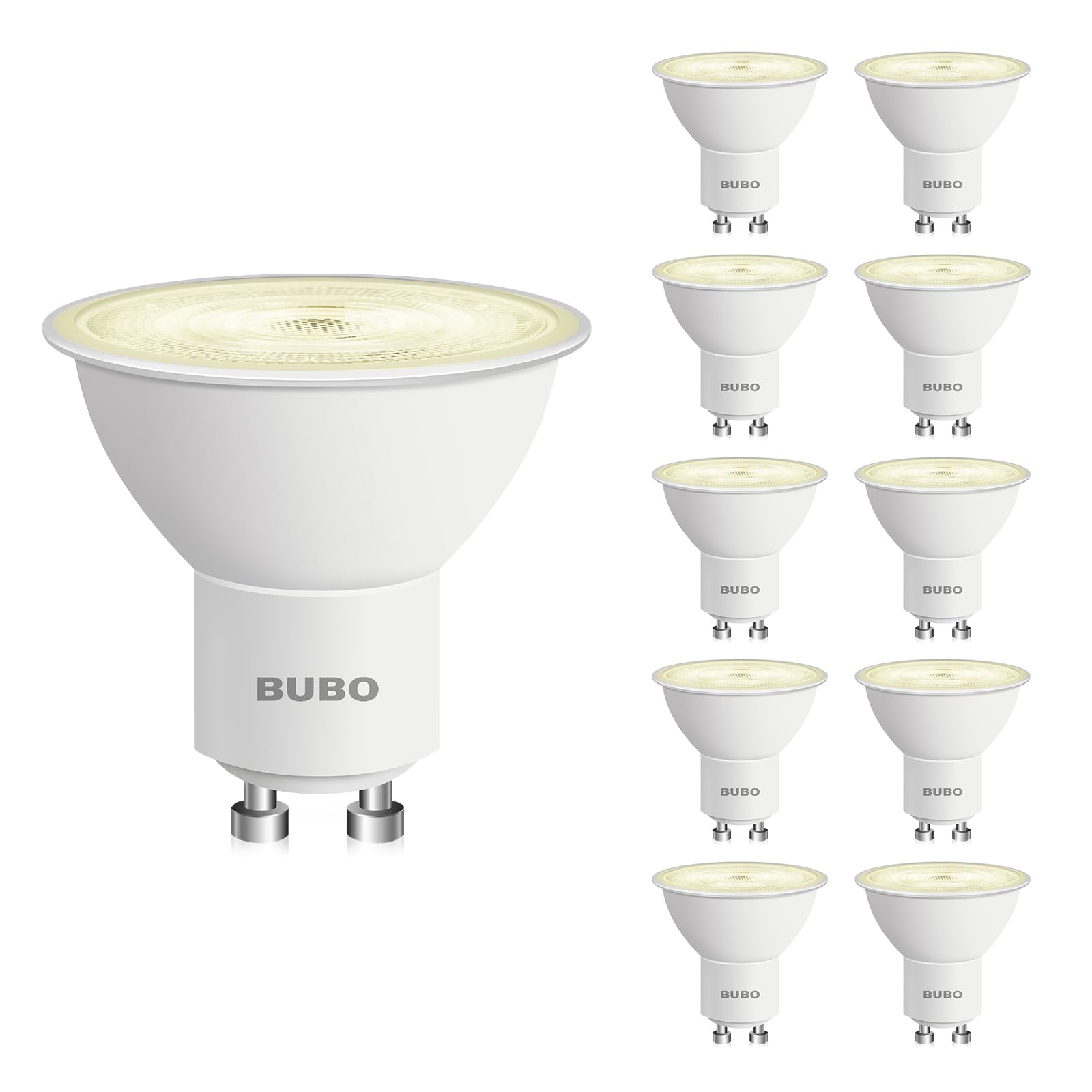 BUBO GU10 LED bulb emits warm 2700K light for track lighting with 650 lumens