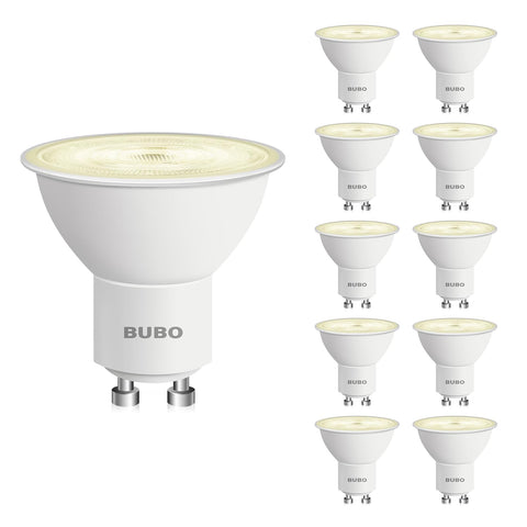 BUBO GU10 LED bulb emits warm 2700K light for track lighting with 650 lumens