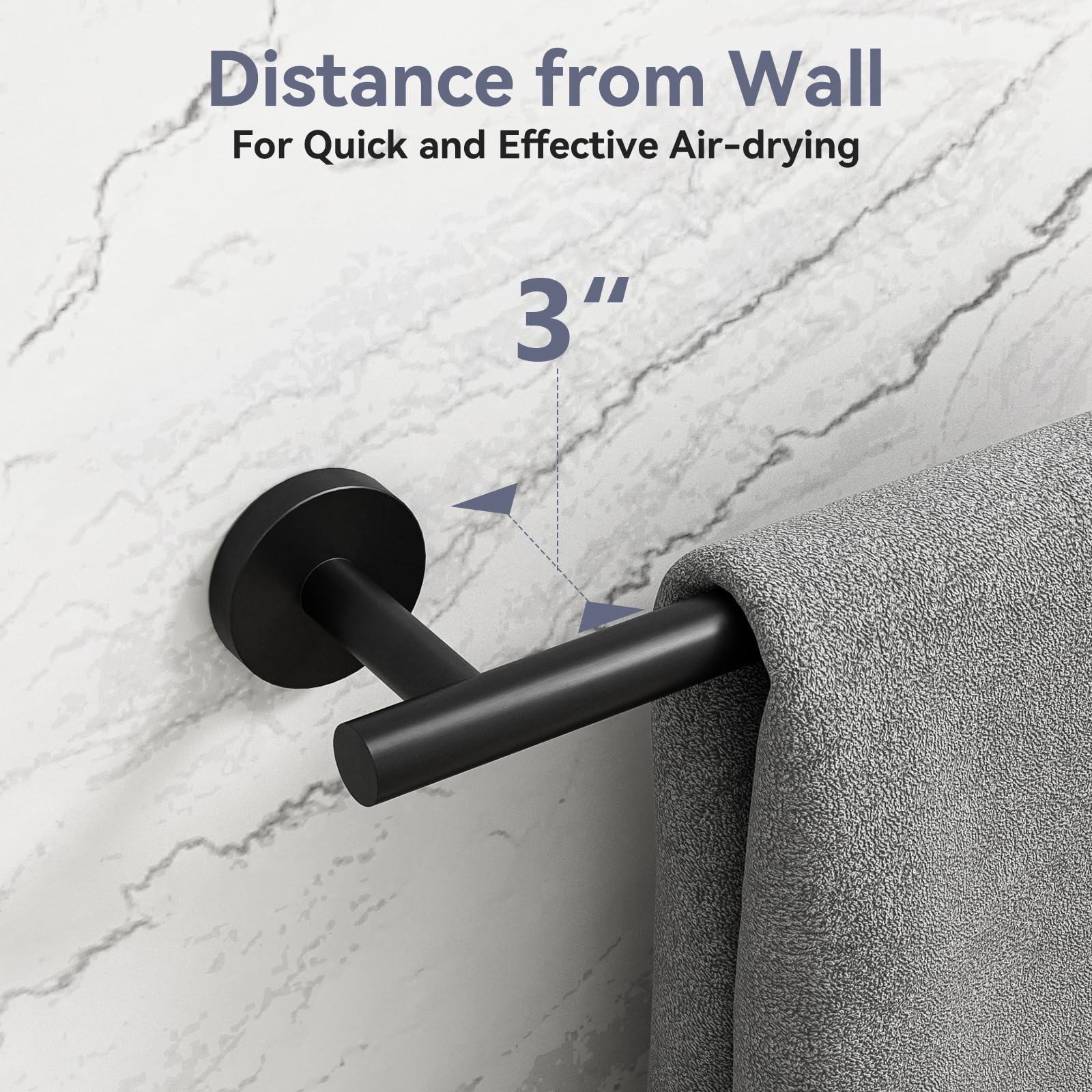 Bubxo matte black finish and round profile suit modern spaces