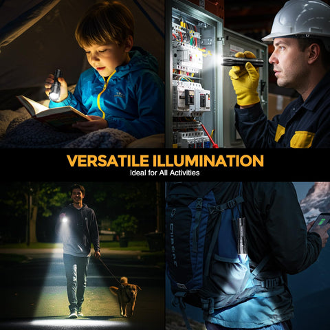 BUCASA 6-pack provides a practical lighting solution for emergencies and outdoor enthusiasts.