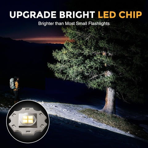 BUCASA zoomable beam flashlight enabling precise distance lighting during outdoor activities.